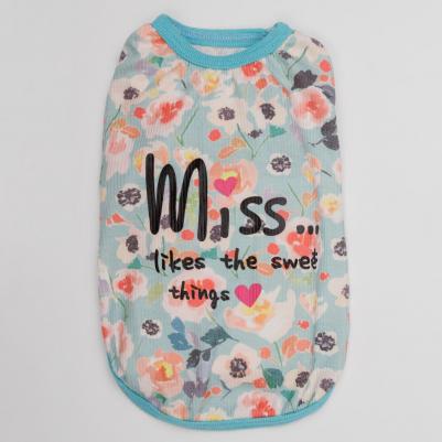 Футболка для собак, 3XL, зеленая с цветочками – фото 7