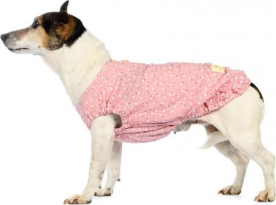 Футболка с пуговичками для собак 2XL фиолетовый (унисекс)