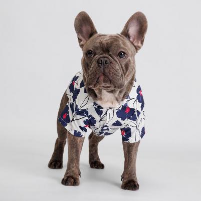 Футболка с синими цветами для собак и кошек, XL – фото 2