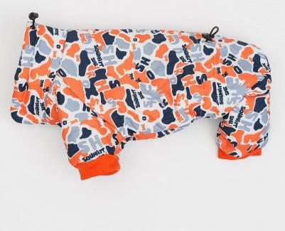 Комбинезон для собак, 4XL, серо-оранжевый (мальчик) – фото 2