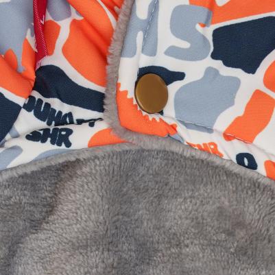 Комбинезон для собак, 4XL, серо-оранжевый (мальчик) – фото 4