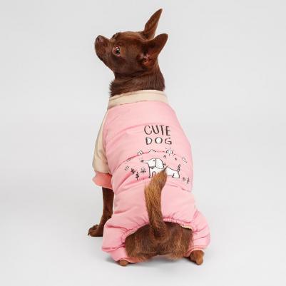 Комбинезон для собак, 5XL, розовый (девочка)