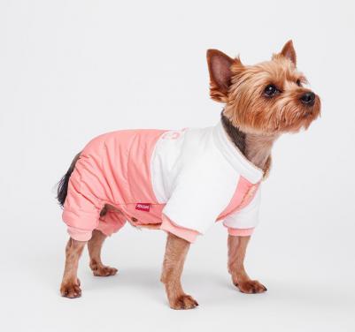 Комбинезон для собак, M, розово-серый (девочка) – фото 1