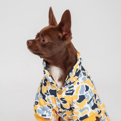 Комбинезон для собак, M, серо-желтый (мальчик) – фото 5