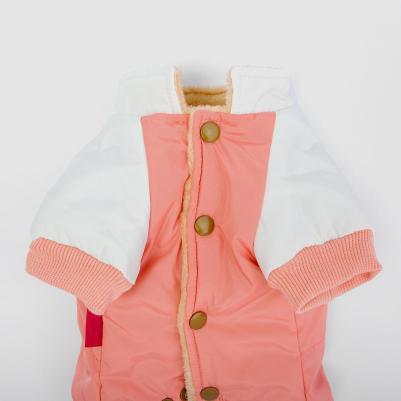 Комбинезон для собак, S, розово-серый (девочка) – фото 2