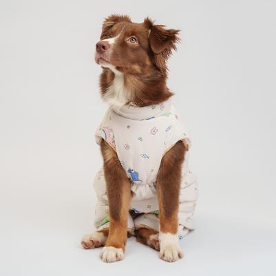 Комбинезон на замке для собак, 3XL, светлый (девочка)