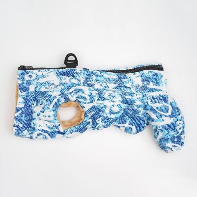 Комбинезон на замке для собак, 5XL, голубо-белый (девочка) – фото 2