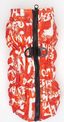 Комбинезон на замке для собак, 5XL, оранжево-белый (унисекс) – фото 6