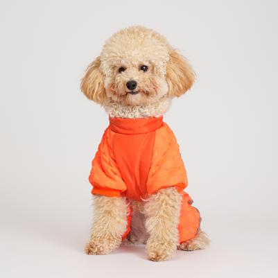 Комбинезон на замке для собак, L, оранжевый – фото 3