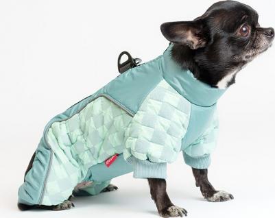 Комбинезон на замке для собак, M, голубой (девочка) – фото 3