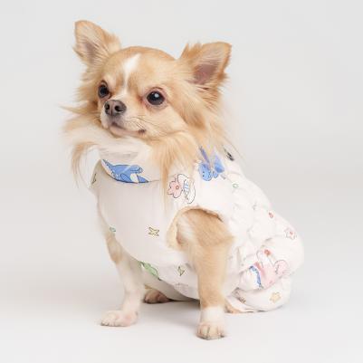 Комбинезон на замке для собак, M, светлый (девочка) – фото 4