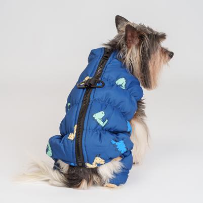 Комбинезон на замке для собак, S, синий