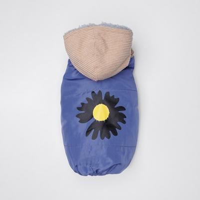 Комбинезон с цветочком для собак, S, голубой (девочка) – фото 1