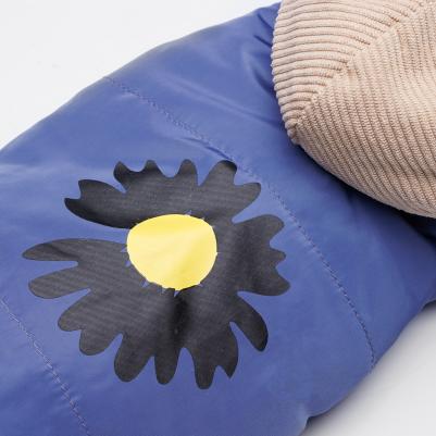 Комбинезон с цветочком для собак, S, голубой (девочка) – фото 3