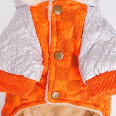 Комбинезон с капюшоном для собак, 2XL, оранжевый – фото 1