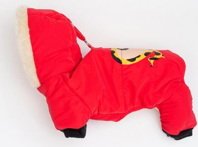 Комбинезон с капюшоном для собак, 3XL, красный (унисекс) – фото 8