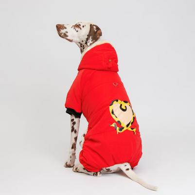 Комбинезон с капюшоном для собак, 3XL, красный (унисекс) – фото 9