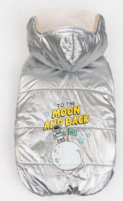 Комбинезон с капюшоном для собак, 3XL, серебряный (мальчик) – фото 4