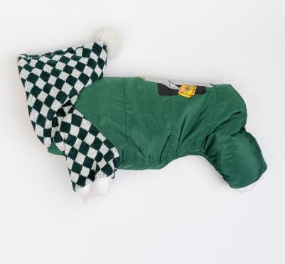Комбинезон с капюшоном для собак, 4XL, зеленый (унисекс) – фото 7