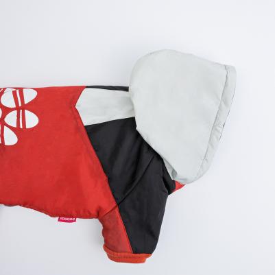 Комбинезон с капюшоном для собак, 5XL, красно-черный – фото 1