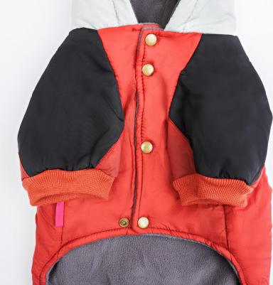 Комбинезон с капюшоном для собак, 5XL, красно-черный – фото 4