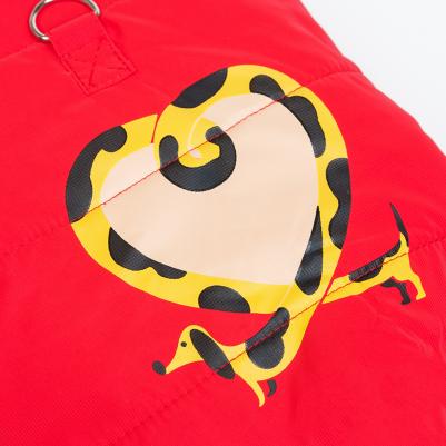 Комбинезон с капюшоном для собак, M, красный (унисекс) – фото 1