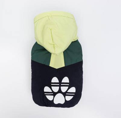 Комбинезон с капюшоном для собак, S, сине-зеленый – фото 2