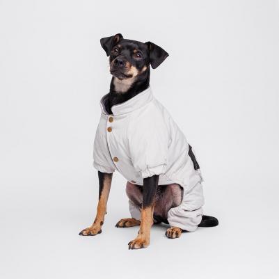 Комбинезон с кармашком для собак, 2XL, серый – фото 5