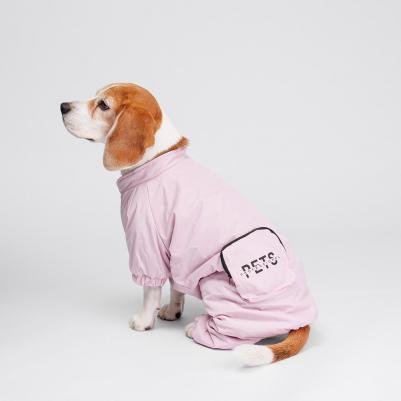 Комбинезон с кармашком для собак, 4XL, фиолетовый (девочка)