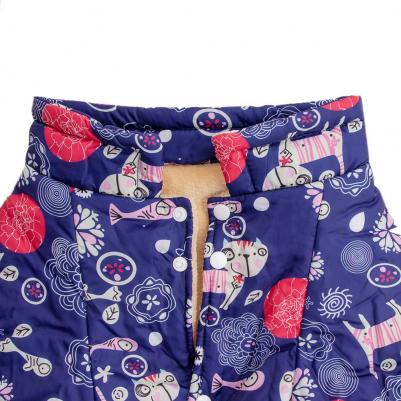 Комбинезон с котами для собак, 2XL, синий (унисекс) – фото 1