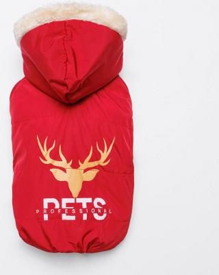 Комбинезон с оленем для собак, 3XL, красный – фото 1