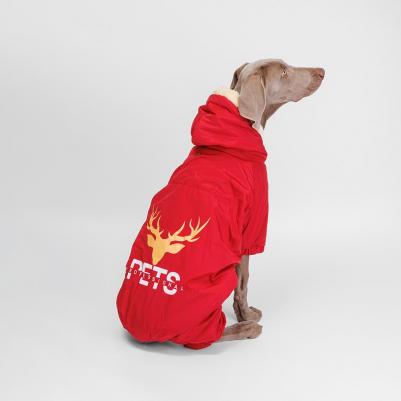 Комбинезон с оленем для собак, 4XL, красный – фото 4