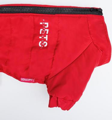 Комбинезон с замком для собак, 4XL, красный – фото 1