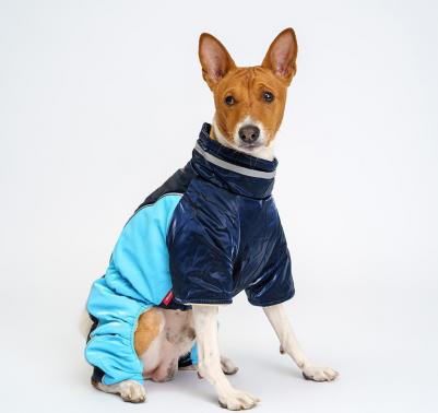 Комбинезон синий на замке L