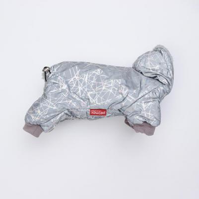 Комбинезон светоотражающий для собак, 3XL, цветные линии – фото 3