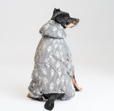 Комбинезон светоотражающий для собак, XL, серый – фото 8