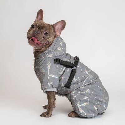 Комбинезон светоотражающий со шлейкой, 3XL, серый (девочка) – фото 6