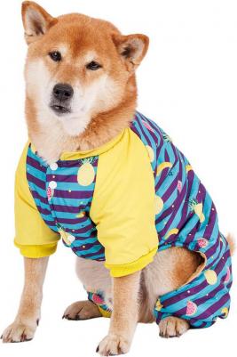 Комбинезон в полоску с фруктами для собак, 4XL, голубой (унисекс) – фото 4