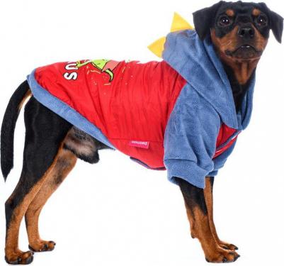 Куртка с капюшоном для собак 3XL красный (унисекс) – фото 3