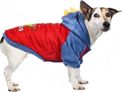 Куртка с капюшоном для собак 3XL красный (унисекс) – фото 4