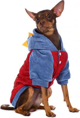 Куртка с капюшоном для собак 3XL красный (унисекс) – фото 5