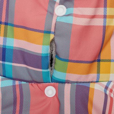 Куртка с капюшоном в клетку M – фото 3