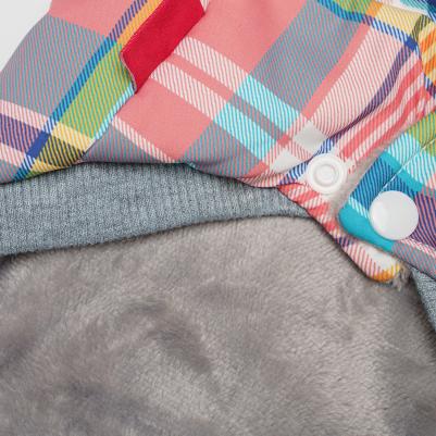 Куртка с капюшоном в клетку M – фото 4