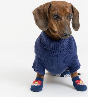 Носки синие елочный шар M – фото 5