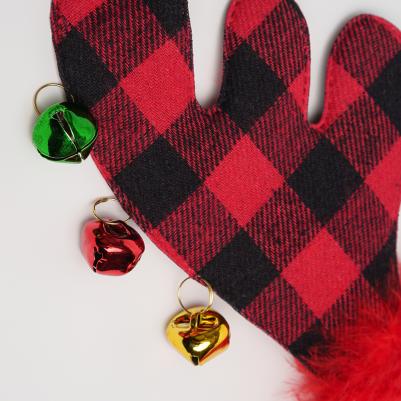 Ободок безразмерный для собак Рога оленьи, коричневый – фото 5