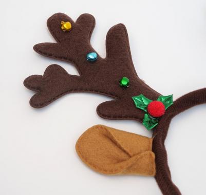 Ободок Рога Оленьи с ушками – фото 1