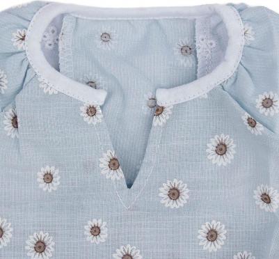 Платье для собак, 2XL, голубое с ромашками (девочка) – фото 1