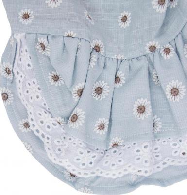 Платье для собак, 2XL, голубое с ромашками (девочка) – фото 2