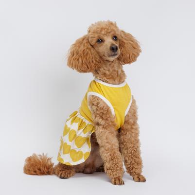 Платье для собак и кошек, L, желтое – фото 1