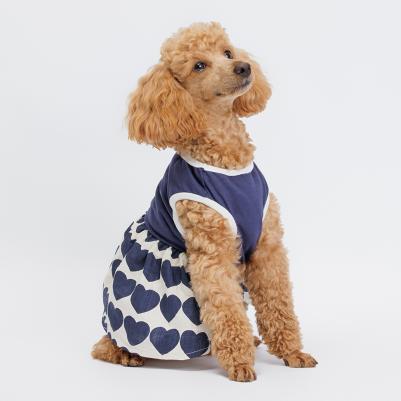 Платье для собак и кошек, XL, синее – фото 5